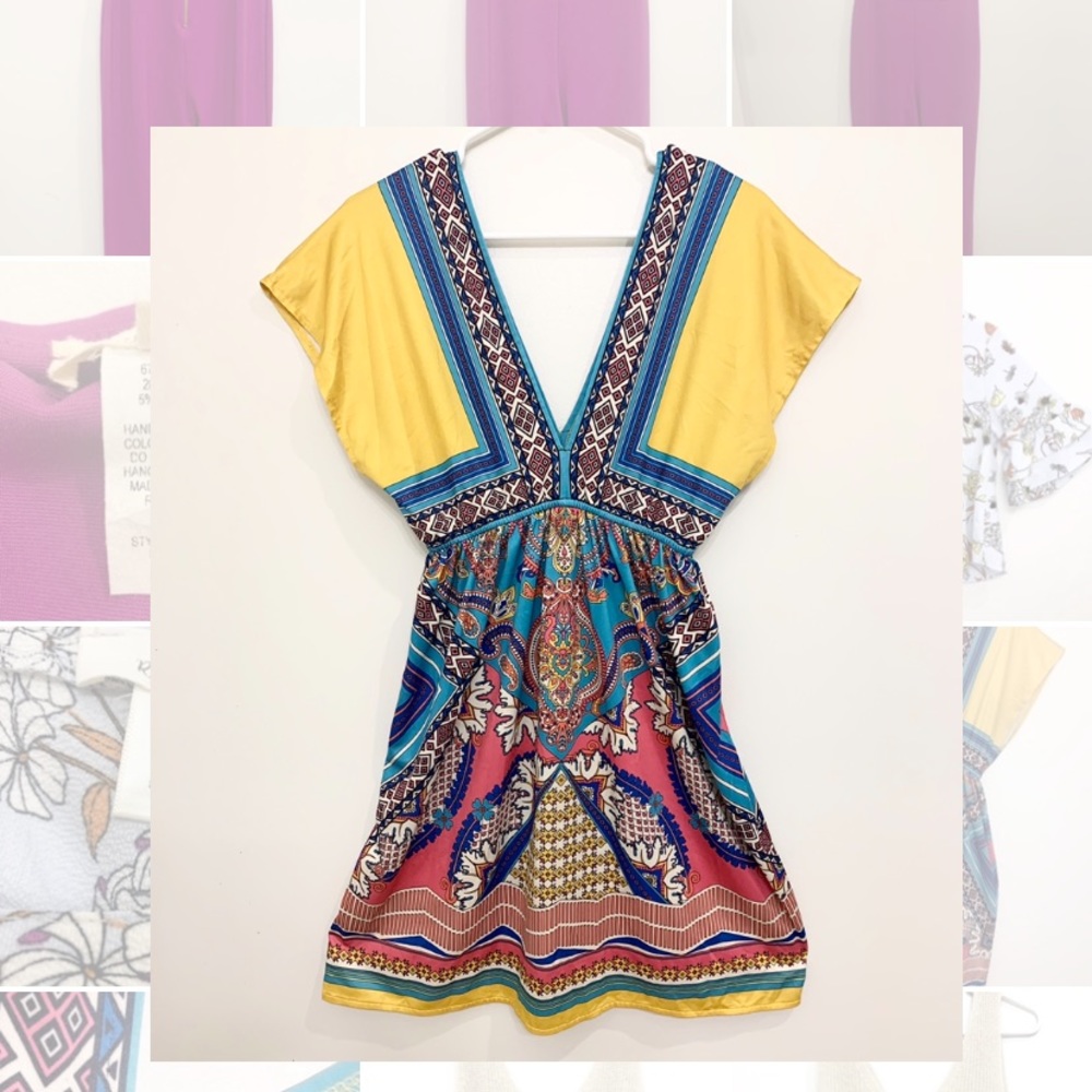 Woman’s Multicolored Sun Dress Size(L)